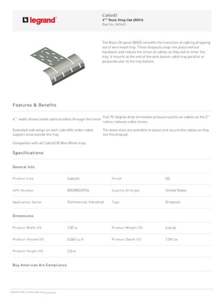 cutsheet