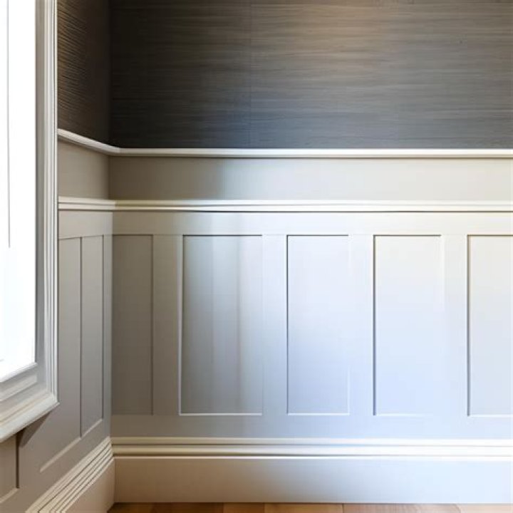 dado rail painted same colour as wall