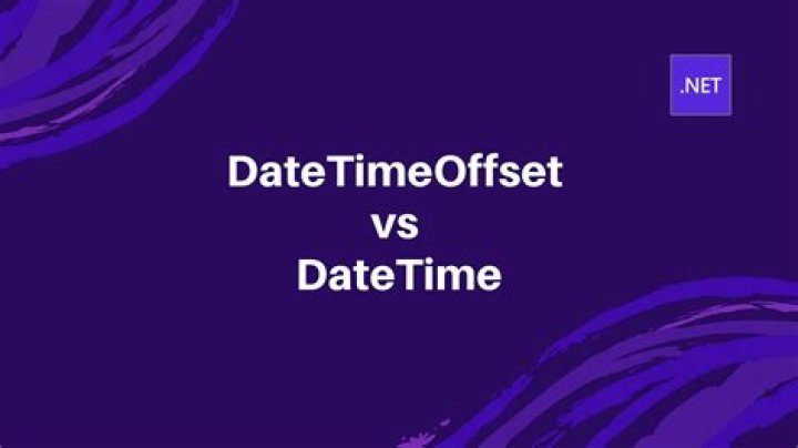 datetimeoffset vs datetime