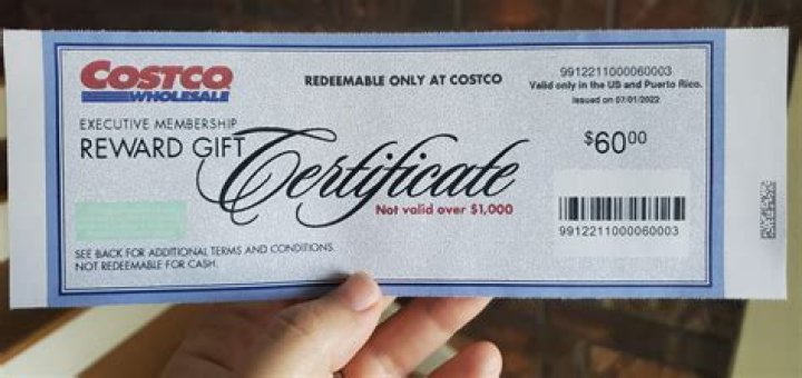 do costco executive reward certificates expire