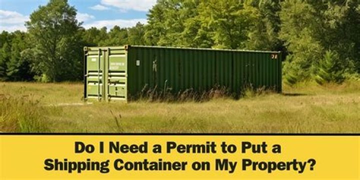 do i need a permit to put a shipping container on my property nsw