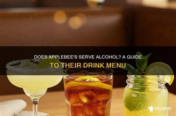 does applebee’s serve alcohol