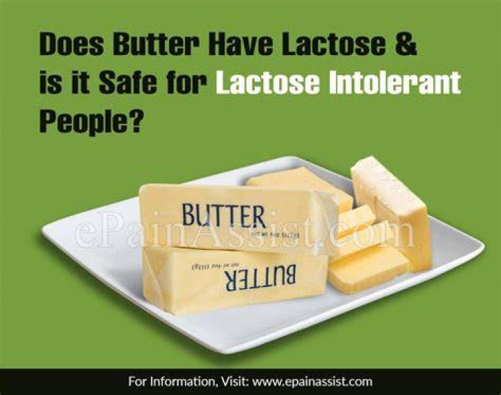 does butter have lactose