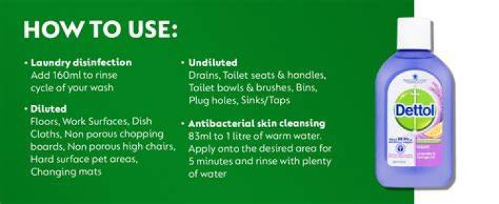 does dettol kill fungus