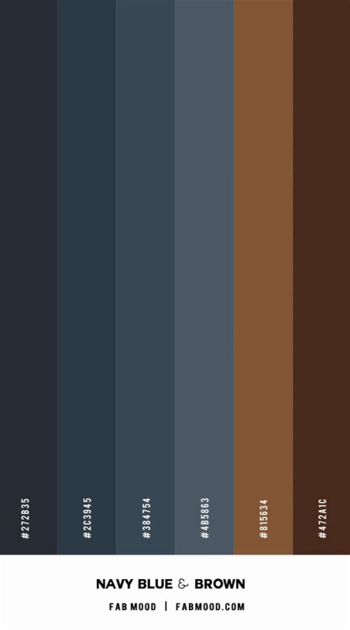 does navy blue and brown match