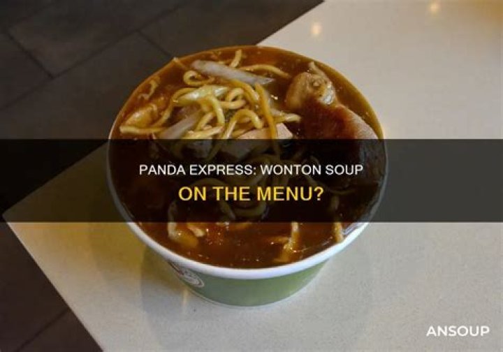 does panda express have wonton soup