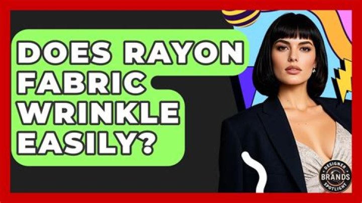 does rayon wrinkle
