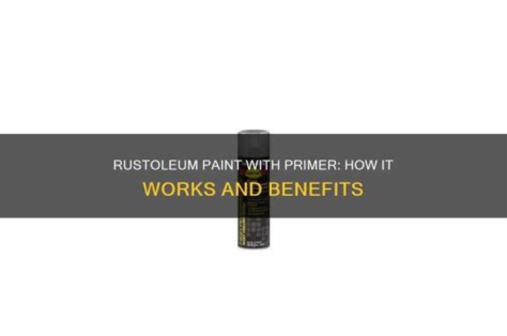 does rustoleum need primer