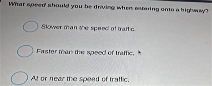 driving at slower speeds than traffic flow _____________ .