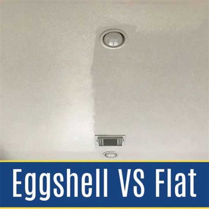 eggshell paint on ceiling