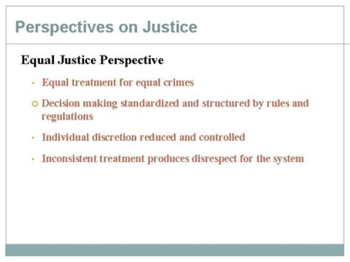 equal justice perspective