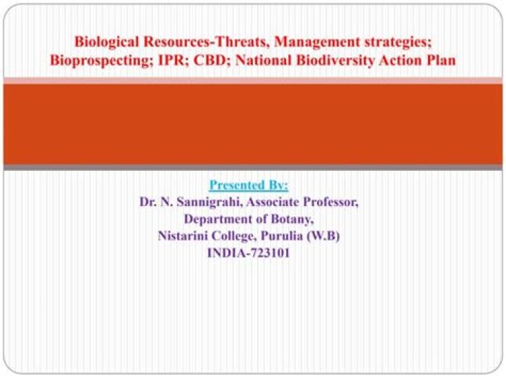 example of biological resources