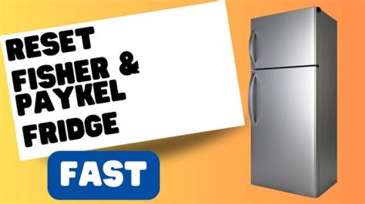 fisher and paykel fridge filter reset