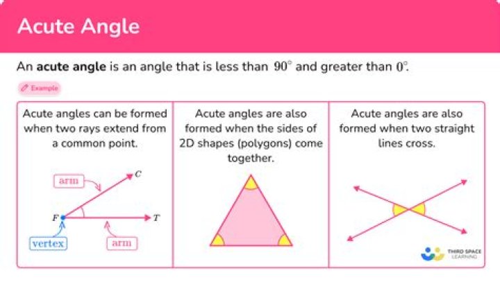 “for any acute angle