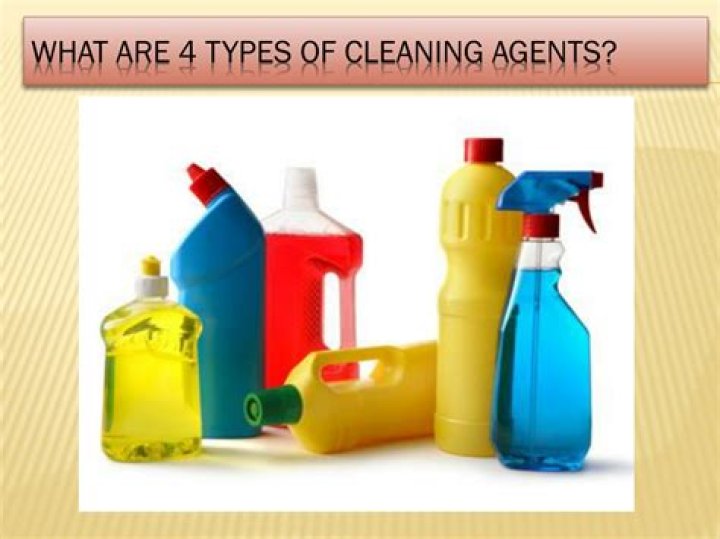 four categories of cleaning agents