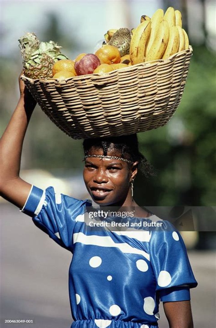 fruit on head