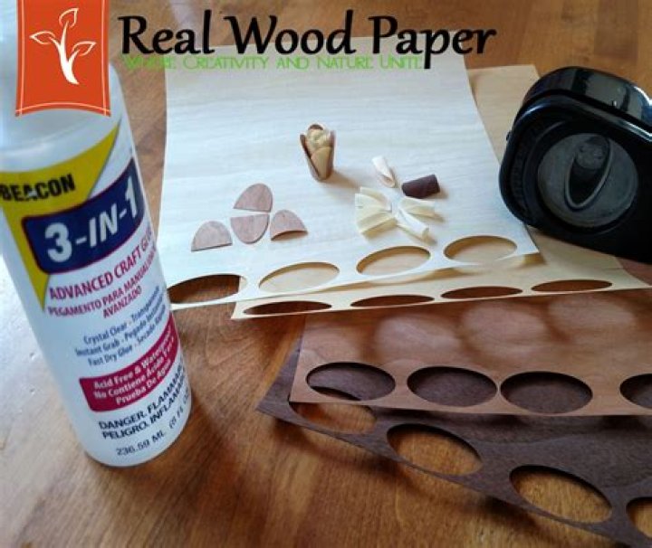 glue paper to wood