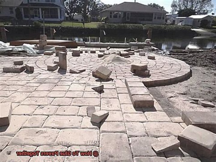 glue pavers together