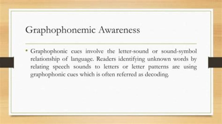 graphophonemic