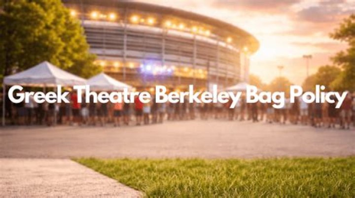greek theater bag policy