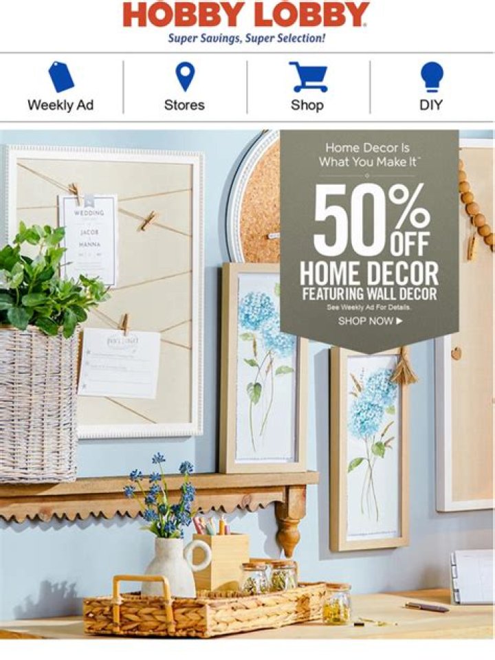 hobby lobby 50 off frames