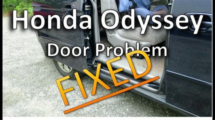 honda odyssey door won t close