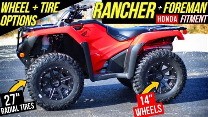 honda rancher 420 tire size