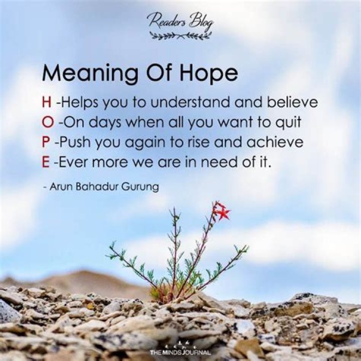hope subject meaning