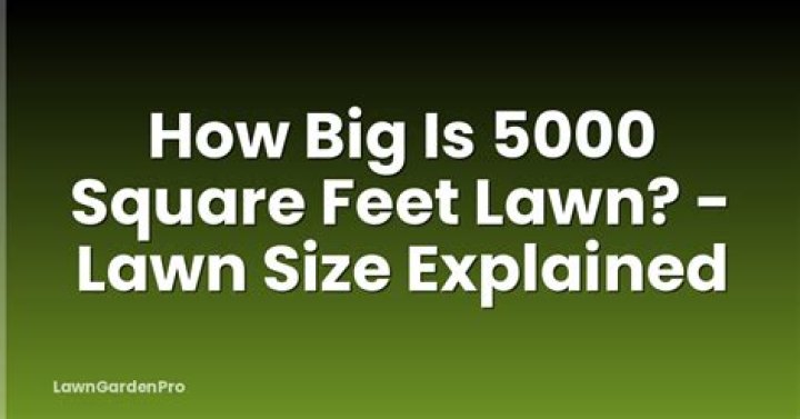 how big is 5000 square feet lawn