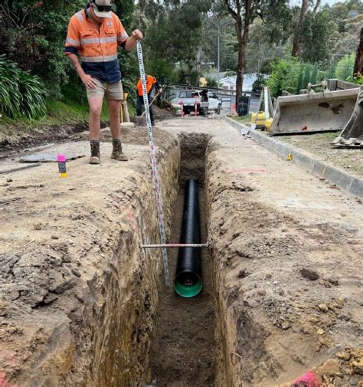 how deep are stormwater pipes