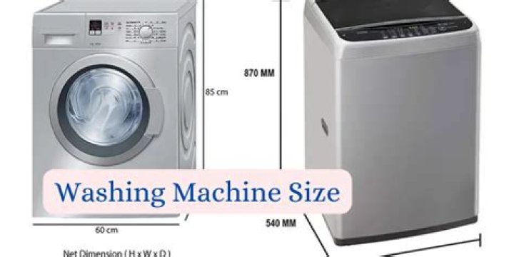 how deep is a washing machine