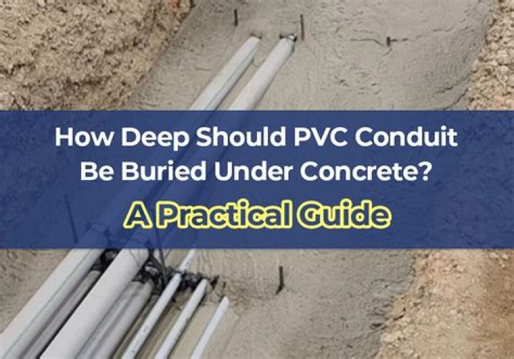 how deep should pvc be underground