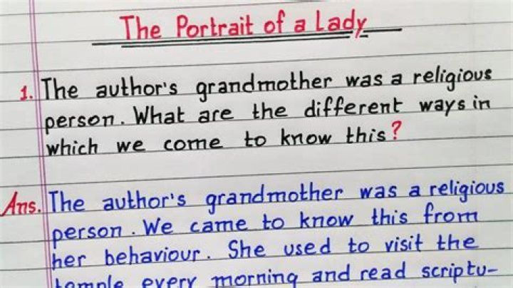 how does the author describe his grandmother