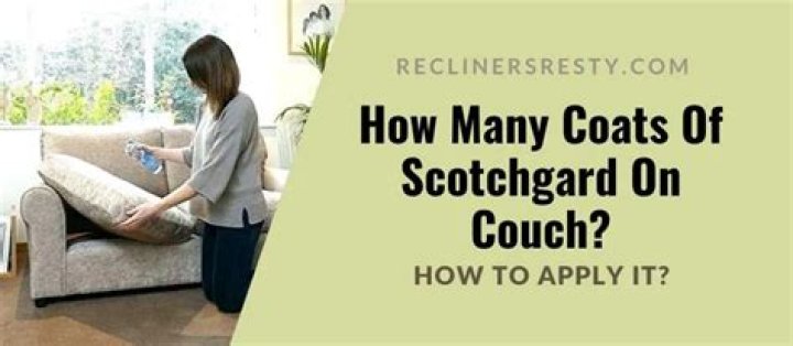 How long do you wait between coats of Scotchgard?