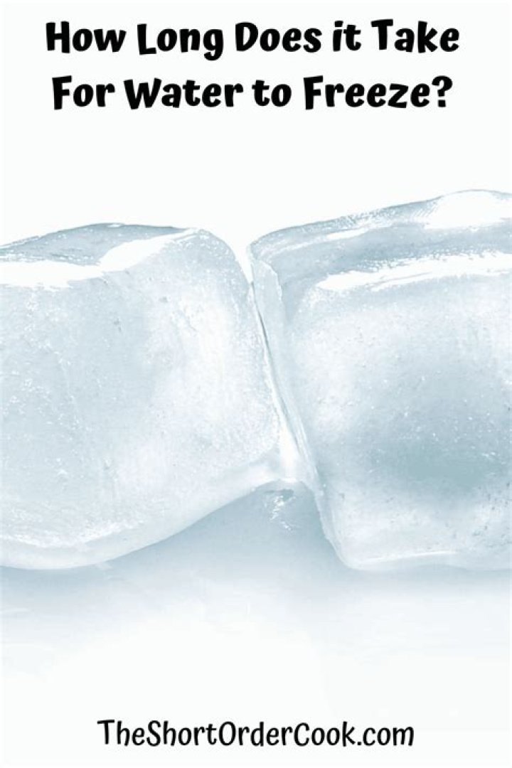 how long for water to freeze at 27 degrees