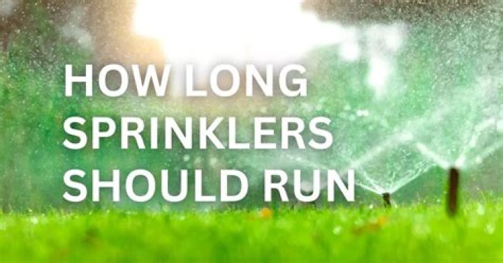how long should sprinklers run in each zone
