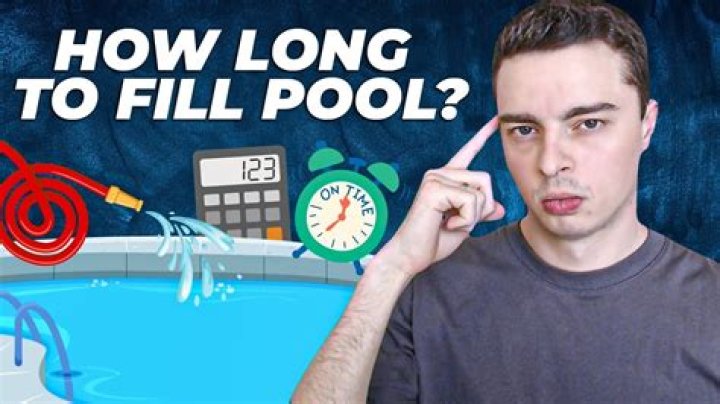 how long to fill a pool