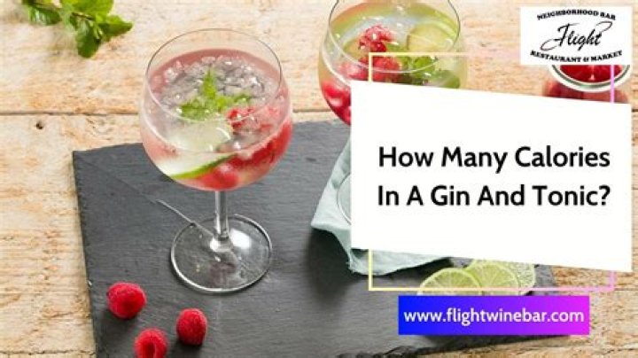 how many calories in a shot of gin