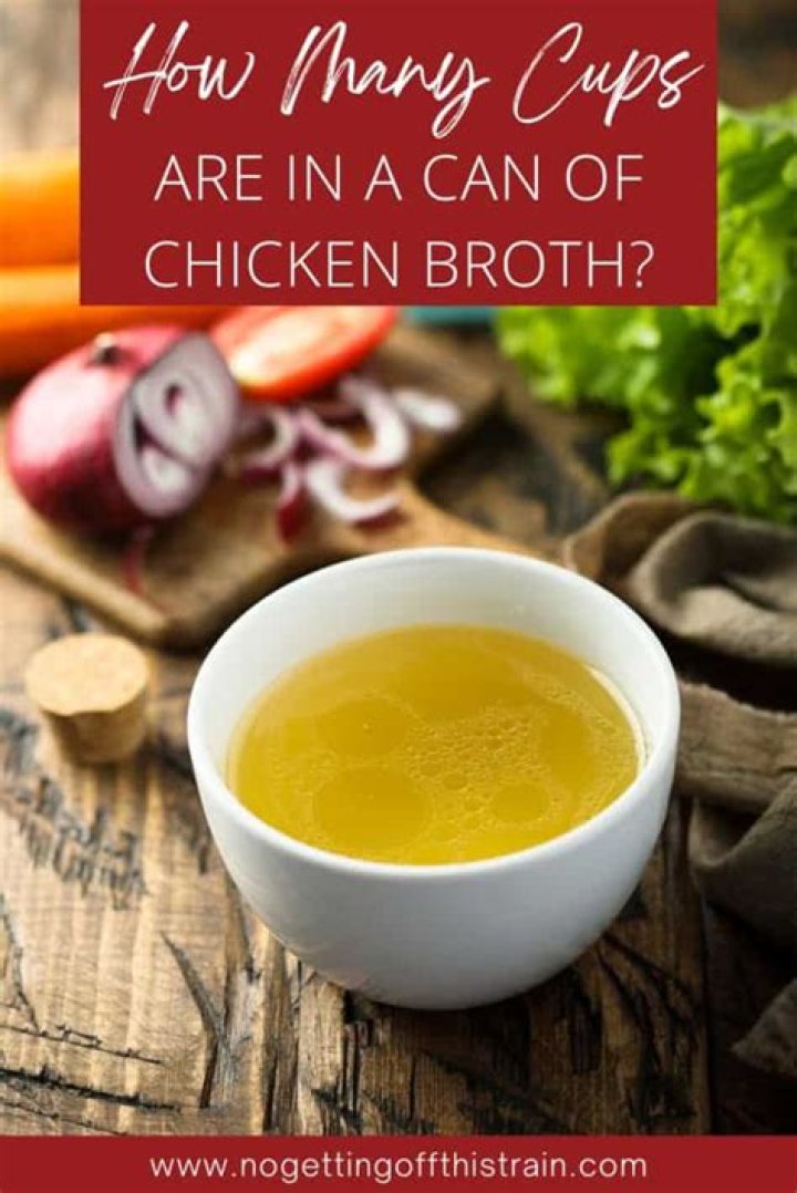 how many cups are in a can of chicken broth