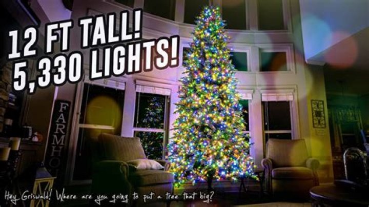 how many lights for 12 foot tree