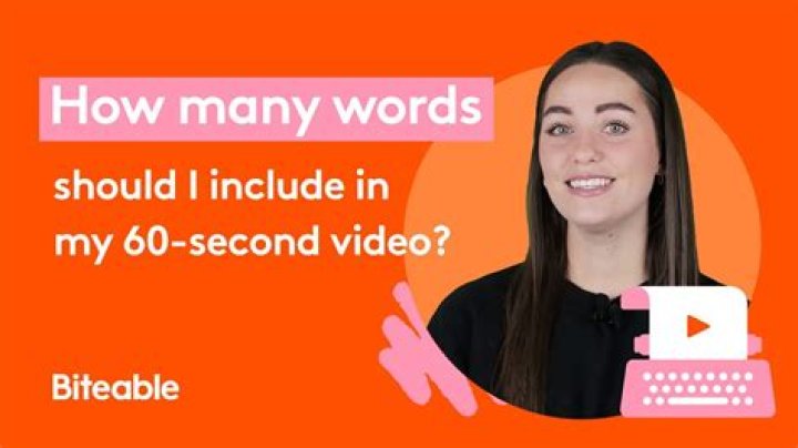 how many words in 60 seconds