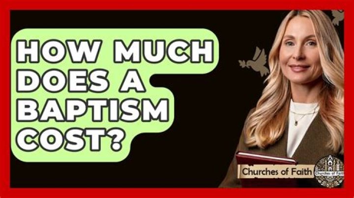 how much does a baptism cost