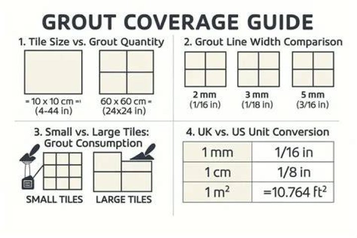 how much grout do i need per square foot