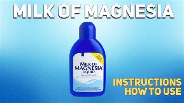 how much magnesium in milk of magnesia