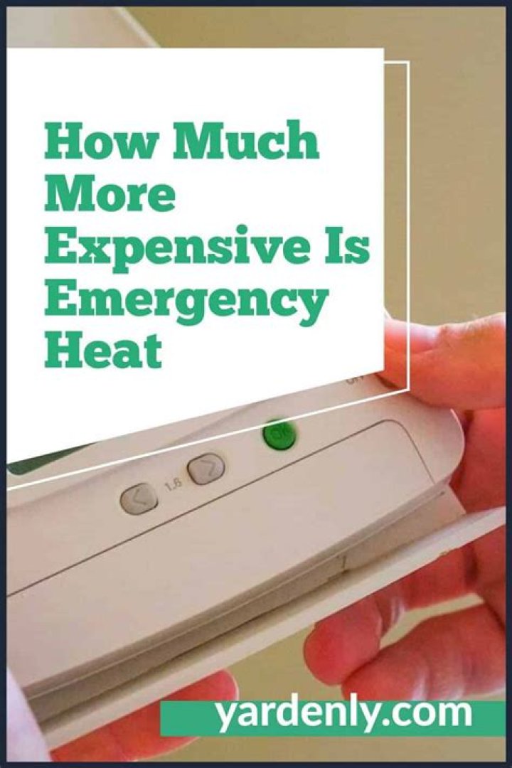how much more expensive is emergency heat