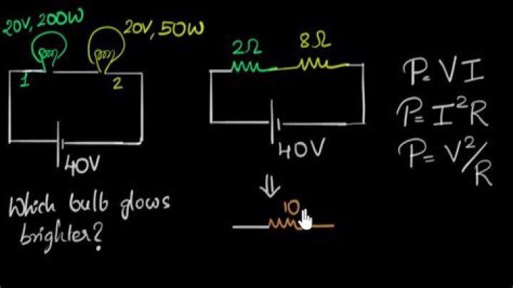 how much power is dissipated by each bulb?