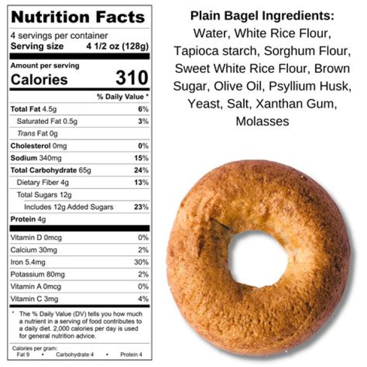 how much protein is in a bagel