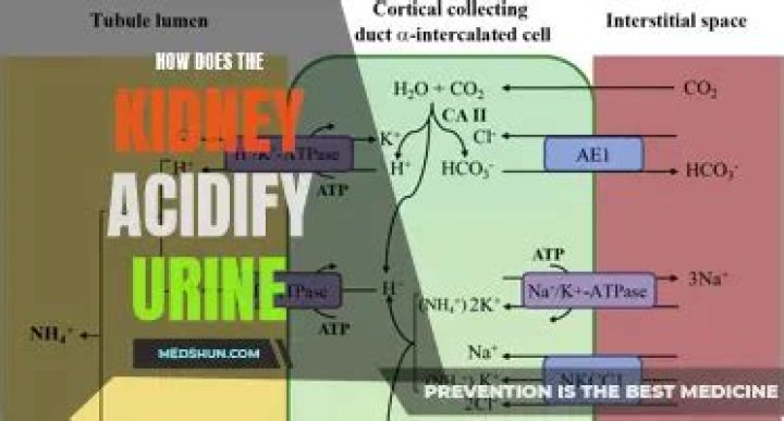 how to acidify urine in humans
