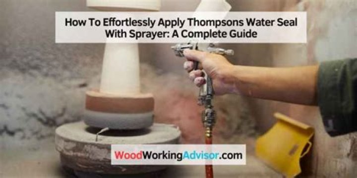 how to apply thompson’s water seal with sprayer