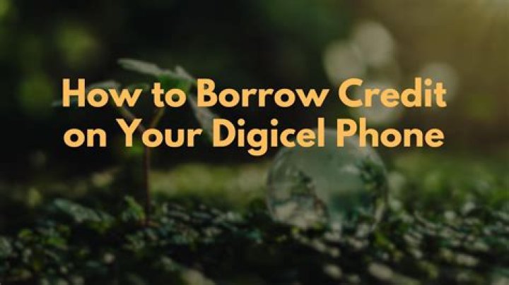 how to borrow credit from digi